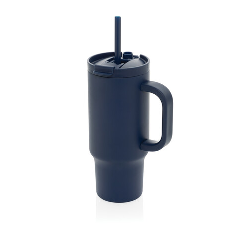 Cruiser kompakter, auslaufsicherer RCS rec. Becher 480ml navy blau bedrucken, Art.-Nr. P437.1525