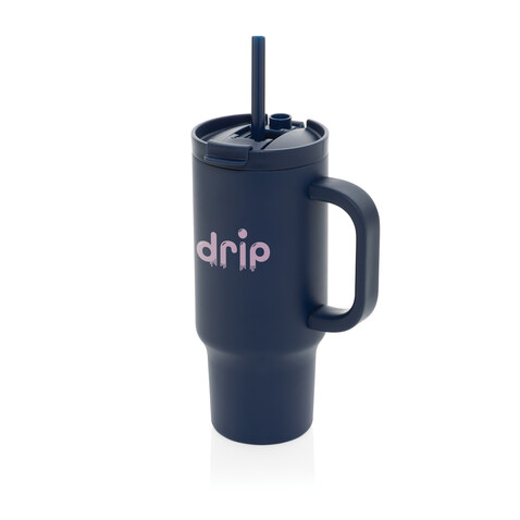 Cruiser kompakter, auslaufsicherer RCS rec. Becher 480ml navy blau bedrucken, Art.-Nr. P437.1525