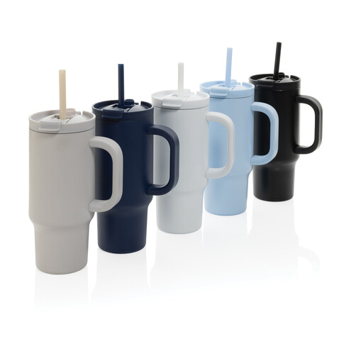 Cruiser kompakter, auslaufsicherer RCS rec. Becher 480ml navy blau bedrucken, Art.-Nr. P437.1525