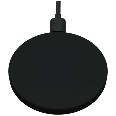 SCX.design W37 15W extra slim kabelloses Ladepad aus recyceltem Aluminium, schwarz bedrucken, Art.-Nr. 1PX20490