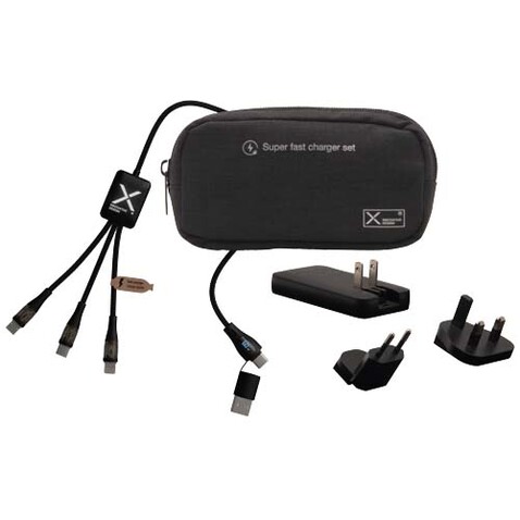 SCX.design C56 65W Reiseladegerät, schwarz bedrucken, Art.-Nr. 1PX20590