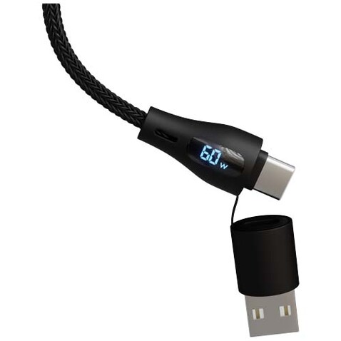 SCX.design C56 65W Reiseladegerät, schwarz bedrucken, Art.-Nr. 1PX20590