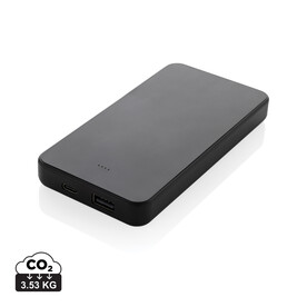 Boostcore 10.000mAh Powerbank aus RCS rec. Kunststoff schwarz bedrucken, Art.-Nr. P322.5601