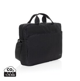 Swiss Peak Aware™ RPET Essential 15.6&amp;quot; Laptop Tasche schwarz bedrucken, Art.-Nr. P732.2301