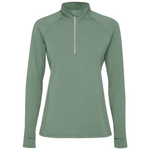 Estambul Half-Zip Sweatshirt für Damen, Laurel green bedrucken, Art.-Nr. R1033D72