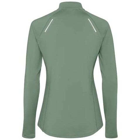 Estambul Half-Zip Sweatshirt für Damen, Laurel green bedrucken, Art.-Nr. R1033D72