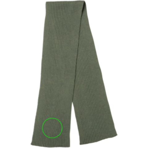 Impact AWARE™ Polylana® Strickschal 180x25cm grün bedrucken, Art.-Nr. P453.447
