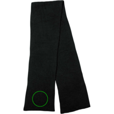 Impact AWARE™ Polylana® Strickschal 180x25cm schwarz bedrucken, Art.-Nr. P453.441