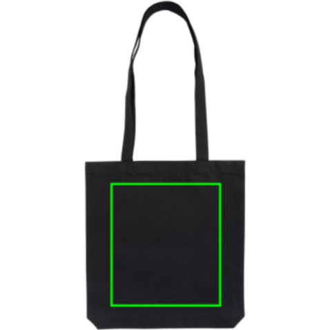 Impact Aware™ recycelte Baumwolltasche schwarz bedrucken, Art.-Nr. P762.541