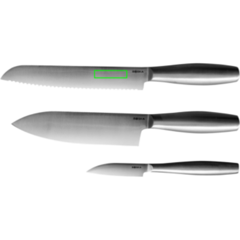 BOSKA Küchenmesser Copenhagen, 3er-Set Stahl bedrucken, Art.-Nr. RB357686