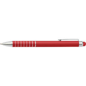 Kugelschreiber Oliver | Aluminium | Stylus – Rot bedrucken, Art.-Nr. 008999999_0647