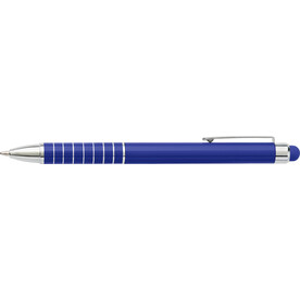 Kugelschreiber Oliver | Aluminium | Stylus – Kobaltblau bedrucken, Art.-Nr. 023999999_0647