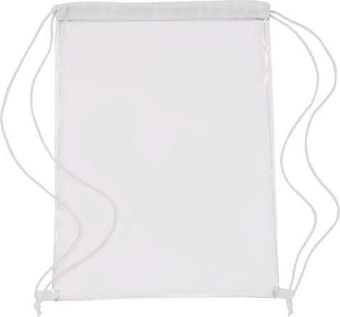 Schuh-/Rucksack (Turnbeutel) aus PVC Kiki – Weiß bedrucken, Art.-Nr. 002999999_0927