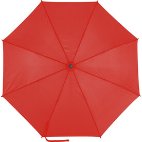 Regenschirm Suzette | Polyester 190T | Automatisch | 8 Segmente – Rot bedrucken, Art.-Nr. 008999999_0945