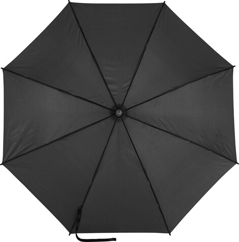 Automatik Stockschirm aus Pongee-Polyester Suzette – Schwarz bedrucken, Art.-Nr. 001999999_0945