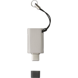 USB-Stick aus verzinkter Oberfläche Ringelblume – Silber bedrucken, Art.-Nr. 032999999_1001754
