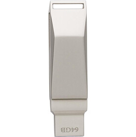 USB-Stick aus verzinkter Oberfläche Dorian – Silber bedrucken, Art.-Nr. 032999999_1001763