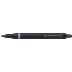 Parker IM Vibrant Rings Kugelschreiber | Metall – schwarz/violett bedrucken, Art.-Nr. 100999128_1006049