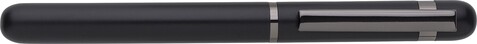 Aluminium-Rollerball-Stift Bridger – Schwarz bedrucken, Art.-Nr. 001999128_1014845