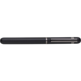 Aluminium-Rollerball-Stift Bridger – Schwarz bedrucken, Art.-Nr. 001999128_1014845