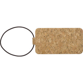 Kork-Gepäckanhänger Makai – Braun bedrucken, Art.-Nr. 011999999_1014861