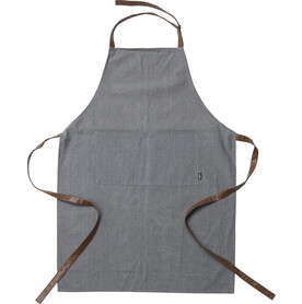 Schürze Baylor | Recycelt und Baumwolle | Verstellbare Träger – Grau bedrucken, Art.-Nr. 003999999_1014864
