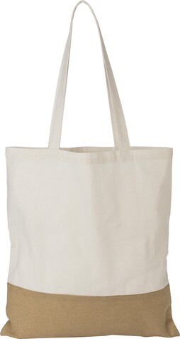 Einkaufstasche Kyler | Baumwolle | 4,5 l – Khaki bedrucken, Art.-Nr. 013999999_1014866