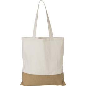 Einkaufstasche Kyler | Baumwolle | 4,5 l – Khaki bedrucken, Art.-Nr. 013999999_1014866