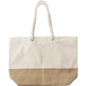Einkaufstasche Diego | Baumwolle 280 g/m² | Juteboden – Khaki bedrucken, Art.-Nr. 013999999_1014869