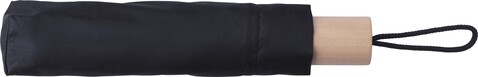 rPET 190T Regenschirm Brooklyn – Schwarz bedrucken, Art.-Nr. 001999999_1014871