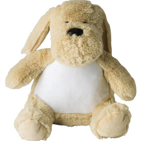 Kuscheltier Hailey | Hund – beige bedrucken, Art.-Nr. 357999999_1014878