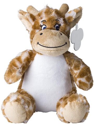 Plüschgiraffe Rick – Orange bedrucken, Art.-Nr. 007999999_1014881