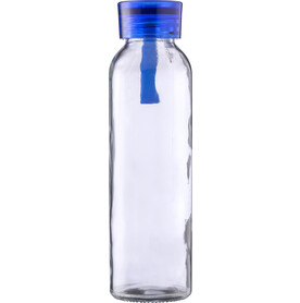 Trinkflasche | Glas | Farbiger Deckel | 500 ml – Hellblau bedrucken, Art.-Nr. 018999999_1014889