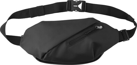 Umhängetasche Bria | Polyester 600D | Wasserabweisend | 1 l – Schwarz bedrucken, Art.-Nr. 001999999_1014893