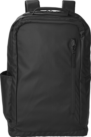 Rucksack Brecken | Polyester 600D | Wasserabweisend – Schwarz bedrucken, Art.-Nr. 001999999_1014895
