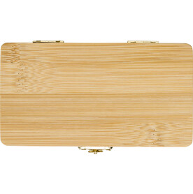 Werkzeugset Willow | Bambuskoffer | 25 St. – Braun bedrucken, Art.-Nr. 011999999_1014898