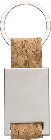 Schlüsselanhänger aus Kork Alexandra – Braun bedrucken, Art.-Nr. 011999999_1014899