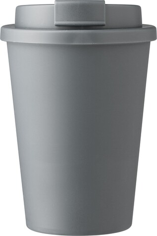 Doppelwandiger Becher Gabriela | 350 ml – Grau bedrucken, Art.-Nr. 003999999_1015119
