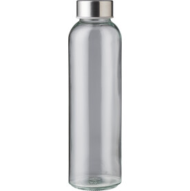 Trinkflasche Maxwell | Glas | Edelstahldeckel | 500 ml – transparent bedrucken, Art.-Nr. 970999999_1015124