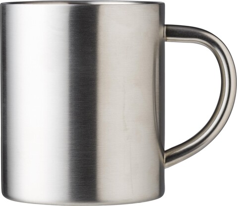 Trinkbecher Braylen | Edelstahl | 250 ml | Doppelwandig – Silber bedrucken, Art.-Nr. 032999999_1015131