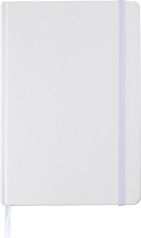 Notizbuch aus recyceltem Karton (A5) Evangeline – Weiß bedrucken, Art.-Nr. 002999999_1015150