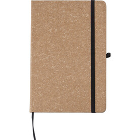 Notizbuch Gianna | Leder | A5 | Liniert – Braun bedrucken, Art.-Nr. 011999999_1015151