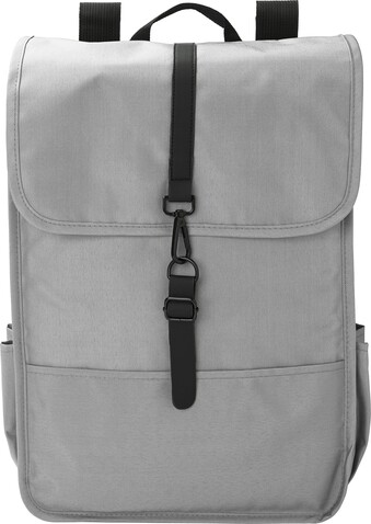 Rucksack Lyric | Recycelt | Laptop 17" | 12 l – Hellgrau bedrucken, Art.-Nr. 027999999_1015154