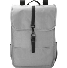 rPET Polyester (300D) Rucksack mit Lasche Lyric – Hellgrau bedrucken, Art.-Nr. 027999999_1015154