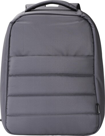 Laptop-Rucksack | Recycelt | Diebstahlsicher | 6 l – Grau bedrucken, Art.-Nr. 003999999_1015161