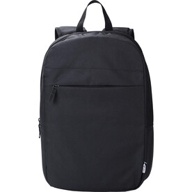 rPET Polyester (600D) Laptop-Rucksack Phineas – Schwarz bedrucken, Art.-Nr. 001999999_1015162 rPET Polyester (600D) Laptop-Rucksack Phineas – Schwarz bedrucken, Art.-Nr. 001999999_1015162