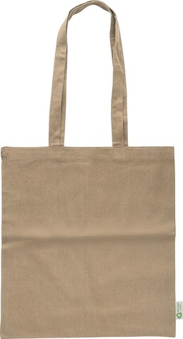Einkaufstasche Cassiopeia | Baumwolle | 120 g/m² – Khaki bedrucken, Art.-Nr. 013999999_1039368