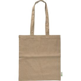 Einkaufstasche Cassiopeia | Recycelte Baumwolle | 120 g/m² – Khaki bedrucken, Art.-Nr. 013999999_1039368