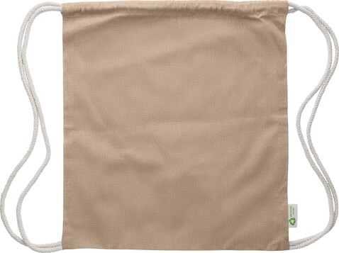 Beutel Joy | Recycelte Baumwolle | 120 g/m² – Khaki bedrucken, Art.-Nr. 013999999_1039470