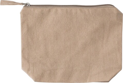 Kosmetiktasche Cressida | Baumwolle 180 g/mÂ² – Khaki bedrucken, Art.-Nr. 013999999_1039472